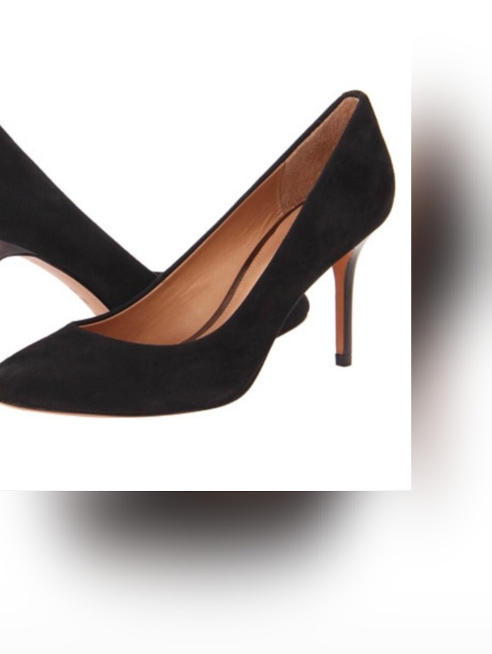 COACH Nala Black Suede Pumps Heels Size 8